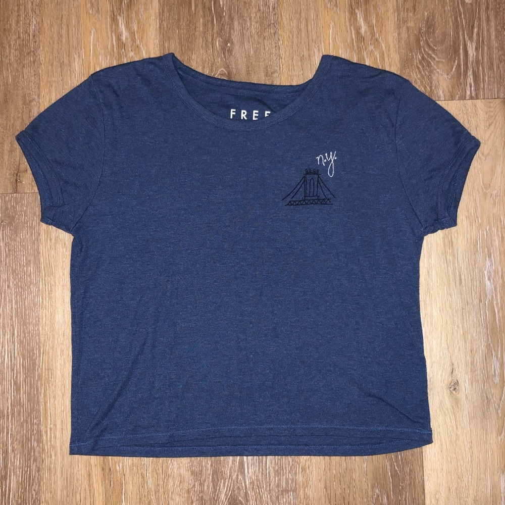 Free State Blue Logo Crop Top